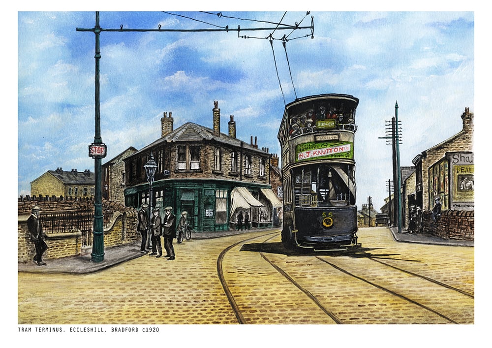 Image of Tram Terminus, Eccleshill Art Print