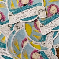 Image 4 of Antisocial Swimming Club Sticker 