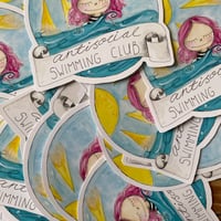 Image 4 of Antisocial Swimming Club Sticker