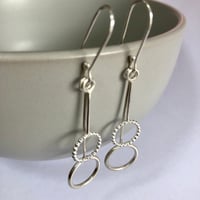 Image 3 of Small Circles Earrings in Sterling silver 