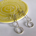 Small Circles Earrings in Sterling silver 