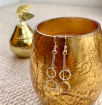 Image 2 of Small Circles Earrings in Sterling silver 