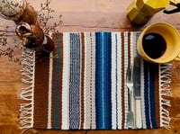 Image 1 of Hand Woven Placemat - Land & Sea