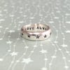 Wide Sterling Silver Star Ring 