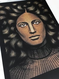 Image 3 of One-off hand embellished print – 'Athena'