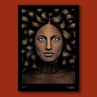 Image 1 of One-off hand embellished print – 'Athena'