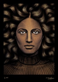 Image 5 of One-off hand embellished print – 'Athena'