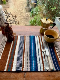 Image 2 of Hand Woven Placemat - Land & Sea