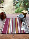 Hand Woven Placemat - Stone & Vine