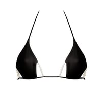 BLACK PEARLS CUTOUT BIKINI BRA