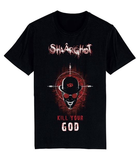 Image of Tee shirt Noir type Kill Your God ( non réédité en 2024 )