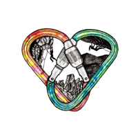 Image 2 of Climbing Heart - transparent sticker