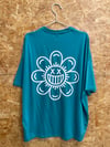 Sample sale t-shirt turquoise blue