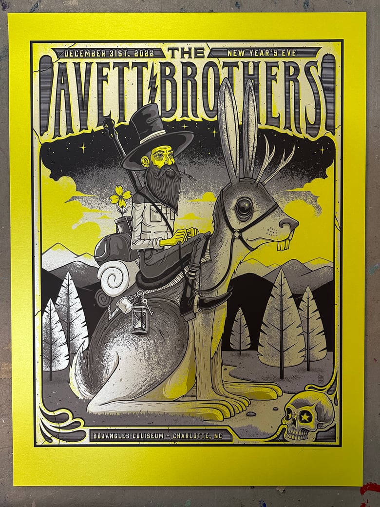Image of The Avett Brothers - NYE 2023 - Charlotte, NC - Merch Print - Regular and Variants