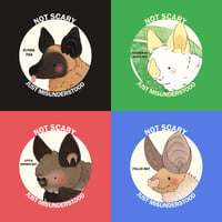 Image 1 of Bat Charity Buttons