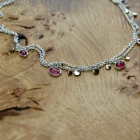 Image 1 of Celestial multi strand necklace - pink tourmaline 