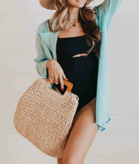 Image 3 of St. Tropez Straw Bag