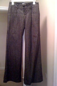 Image of Brown Lined Wide Leg Pants