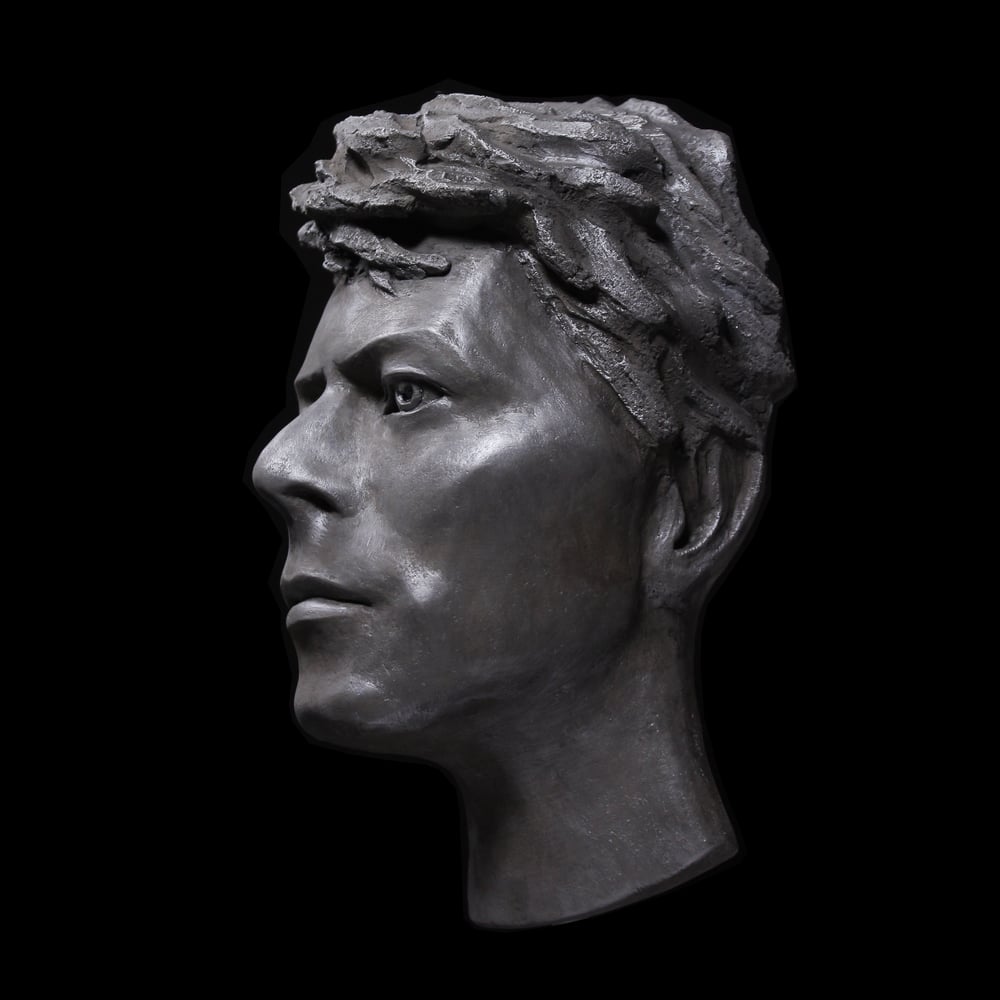 David Bowie 1980's Silver Painted Sculpture