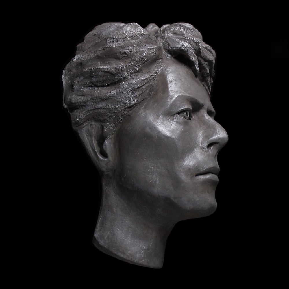 David Bowie 1980's Silver Painted Sculpture