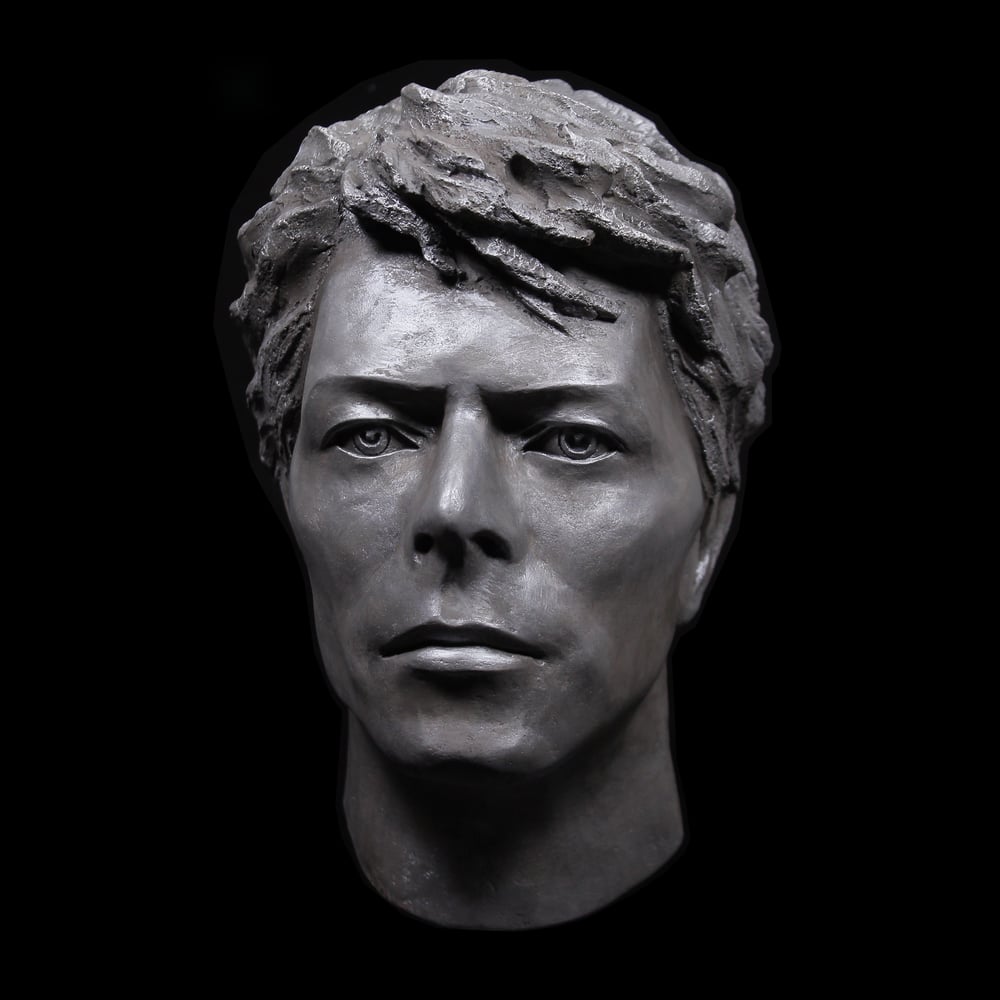 David Bowie 1980's Silver Painted Sculpture