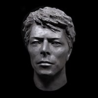 Image 1 of David Bowie 1980's Silver Painted Sculpture