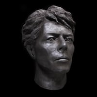 Image 4 of David Bowie 1980's Silver Painted Sculpture