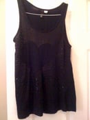 Image of Black Heart Sequined Tank