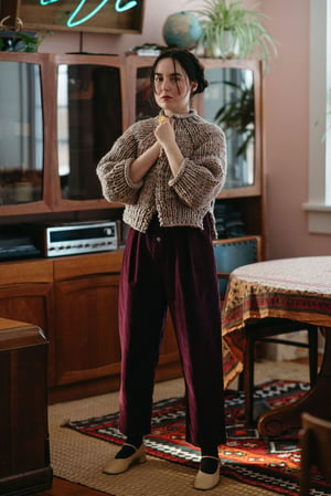 Image of Ahmic Merino Cardigan (limited in Whole Grain + more colours)