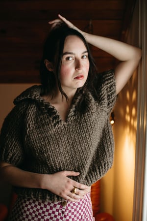 Image of Loring Sweater (shown Highland Peruvian Wool in Walnut + more colours)