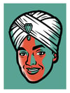 Korla Pandit Silkscreen Print (8x6)