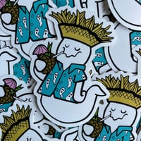 Image 1 of BOO-UAU 4" Luau Tiki Vinyl Sticker