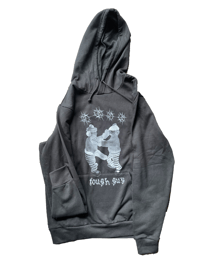 Em+Lu tough guy black hoodie