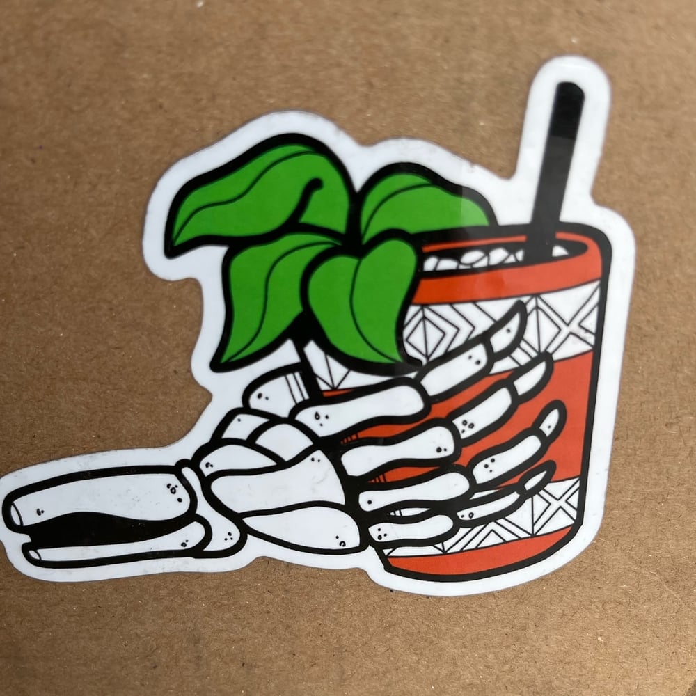 MAI TAI'D TIL HE DIED 4" Tiki Cocktail Vinyl Sticker