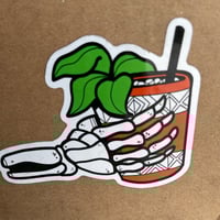 Image 3 of MAI TAI'D TIL HE DIED 4" Tiki Cocktail Vinyl Sticker