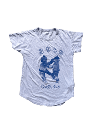 Em+ Lu tough guy baby blue tee 