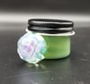 Egyptian Green Faceted Funarary flower Terp Jar
