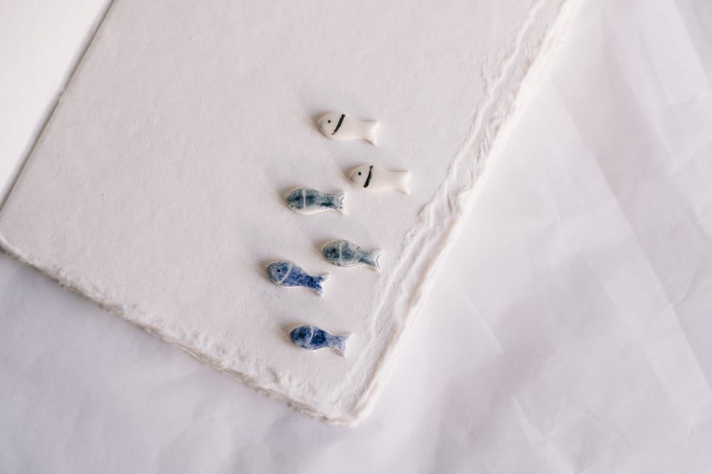Image of Pendientes de cerámica: Pexe, Pescadito