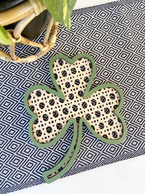 Image of Faux Rattan Shamrock