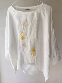 Image 3 of White linen top 10 - 16