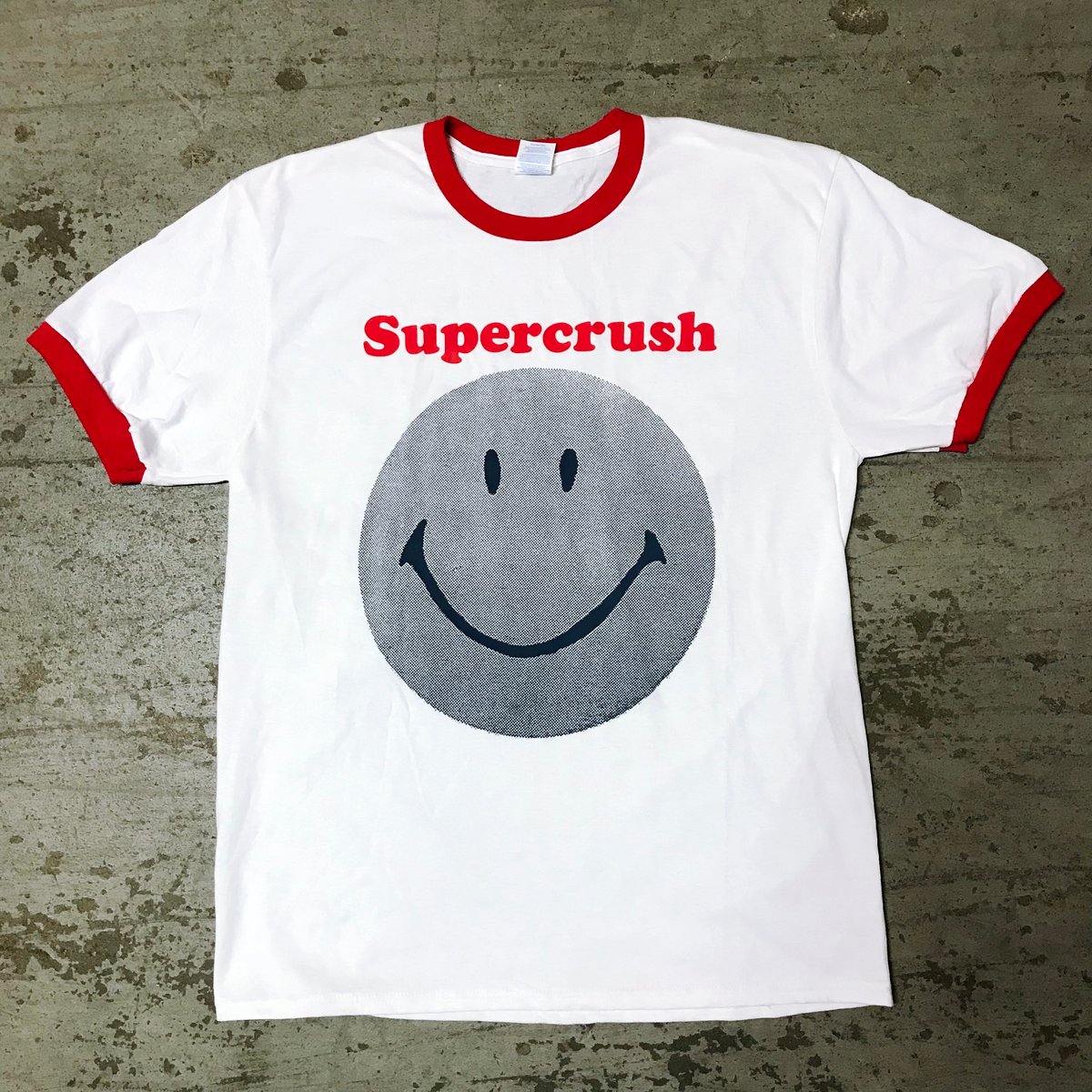 Image of Supercrush - Smiley Ringer Tee (2 color options)