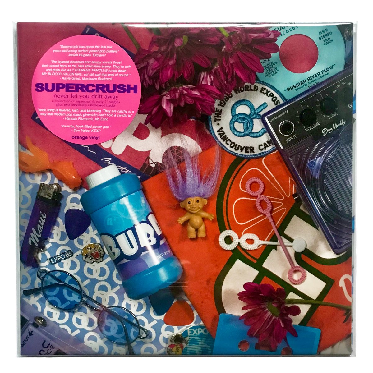 Image of SUPERCRUSH - Never Let You Drift Away 12" vinyl
