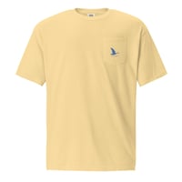 Image 2 of Goose Creek Co Retro Goose Blue Camo - Unisex Garment-Dyed Pocket T-shirt