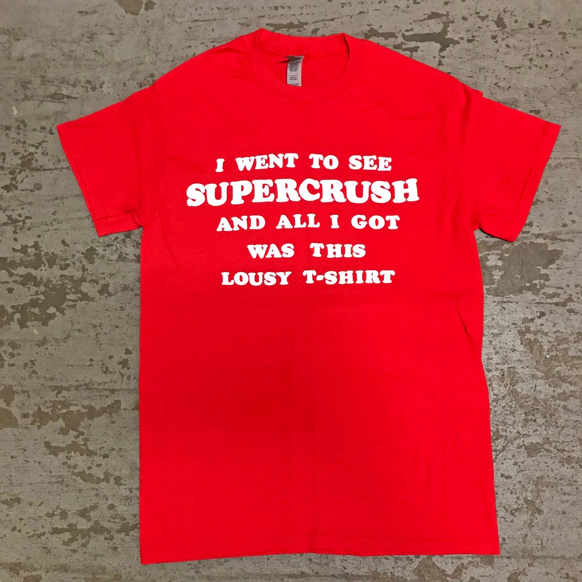Image of SUPERCRUSH - Lousy puff print T-shirt (red)