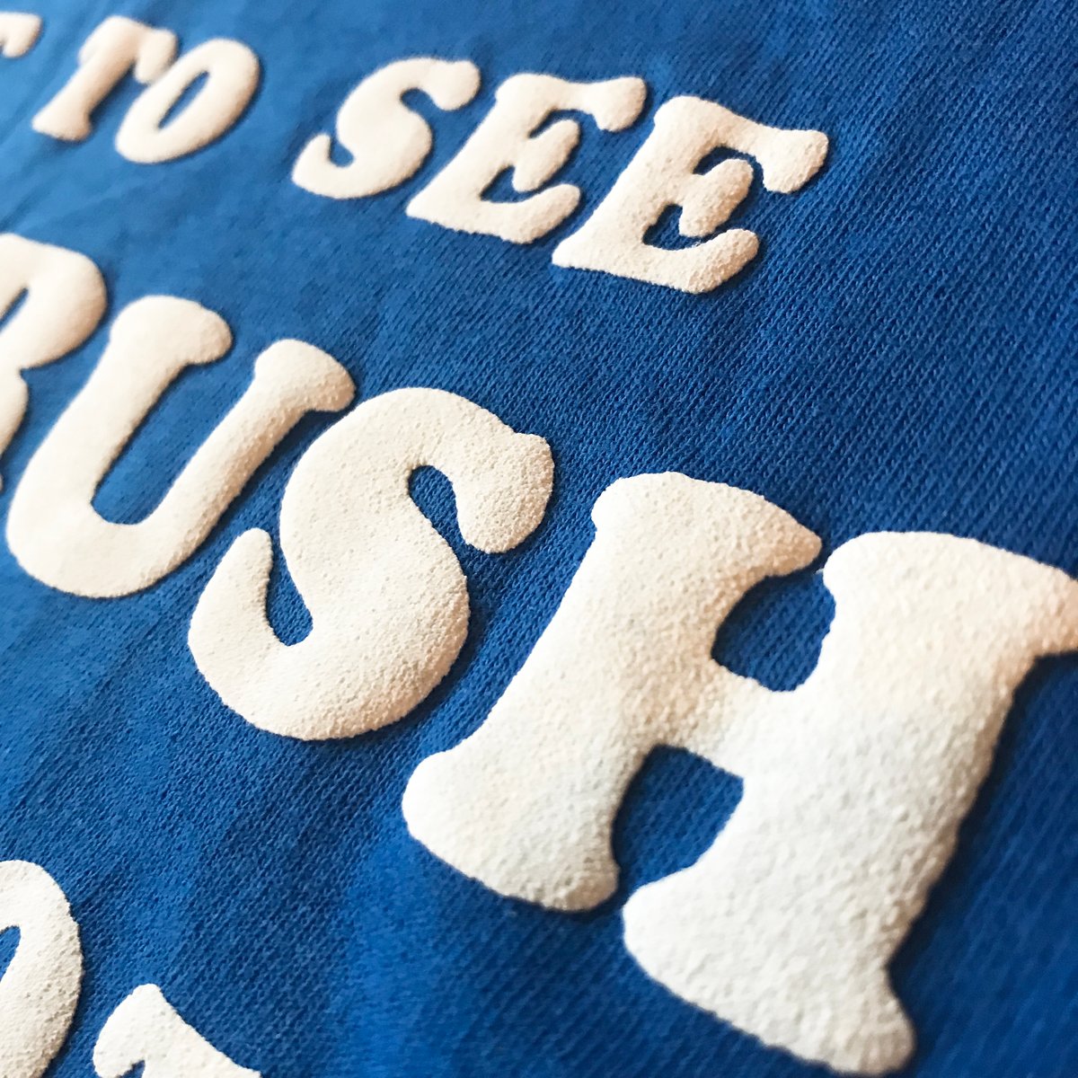 Image of SUPERCRUSH - Lousy puff print T-shirt (blue)