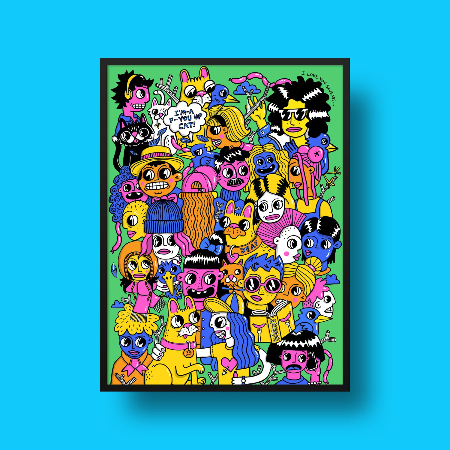 Cats+Birds (50x70cm)