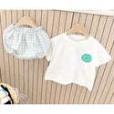 The Smile Plaid Bloomer Set 