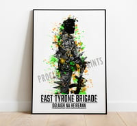 East Tyrone Brigade splatter effect A3 Print (Unframed)
