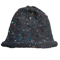 Image 1 of Black Fleck Hat made from recycled plastic bottles