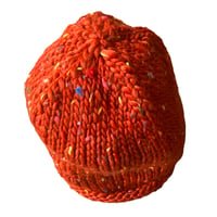 Image 3 of Red Flecked Hat made from Recycled Plastic Bottles